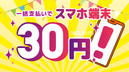 【開局30周年キャンペーン】アピタ両店限定！スマホ大特価